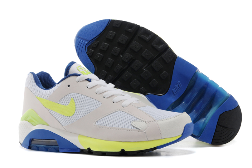 Nike Air Max 180 Hommes Chaussures Blanc Jaune